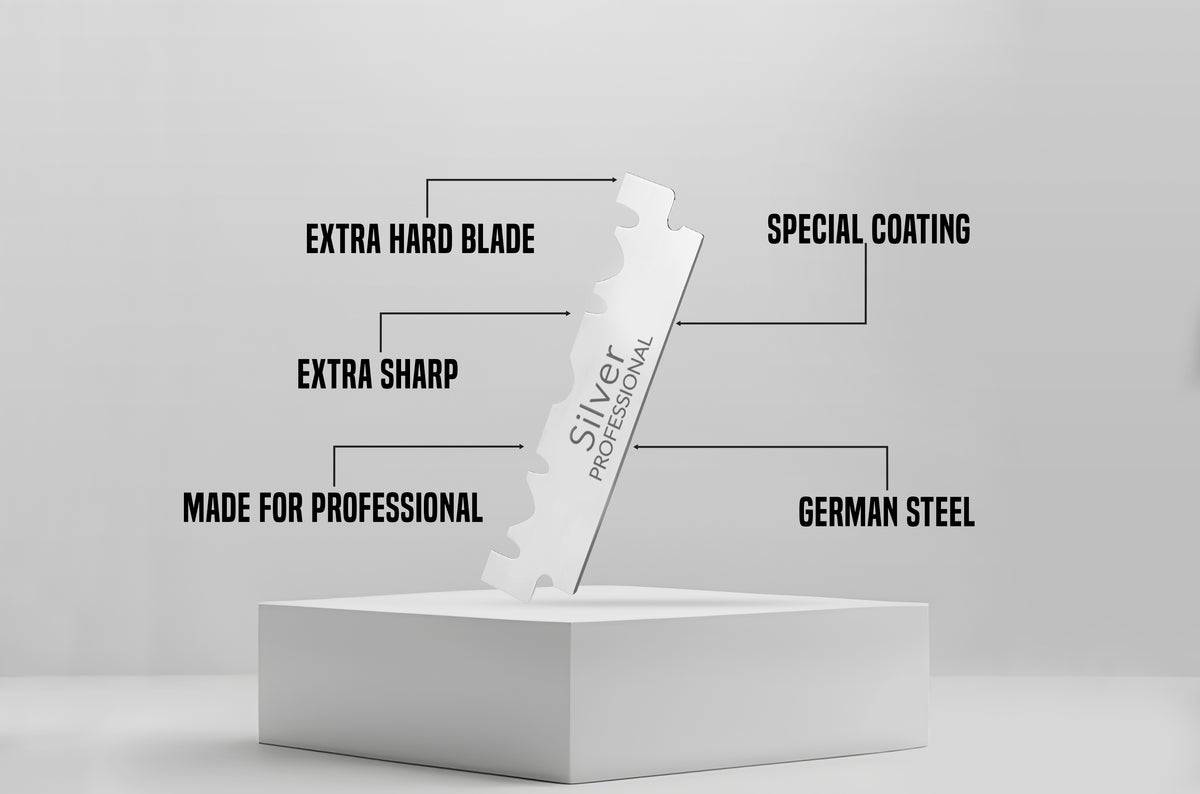 Silver - Single Edge Razor Blades - 100pcs